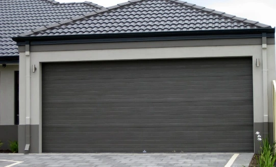 Charcoal sectional garage door design inspiration